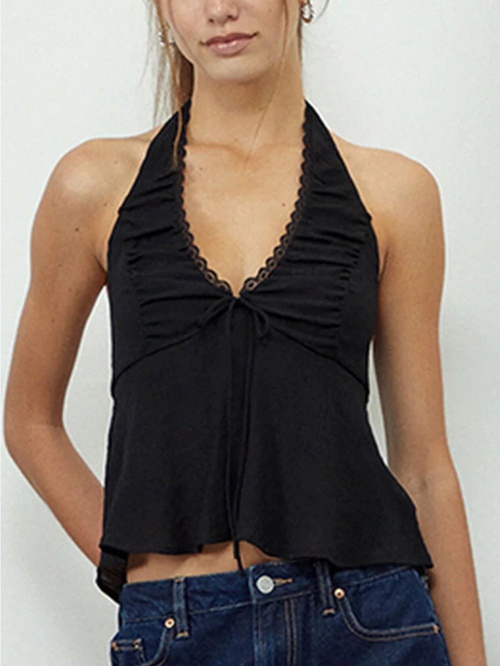 Pacsun brand new Beverly & Beck black halter top small s $29